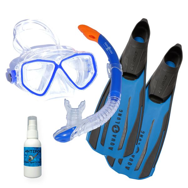 AquaLung LX - Schnorchelset *WIND* (blau)  - Dein Onlineshop für  Sportartikel, Tauchen, Schnorcheln, Ski und mehr