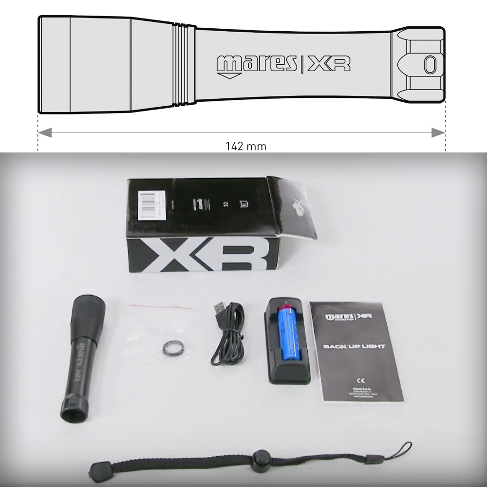 Mares Back Up Light Tauchlampe XR Line Dein für