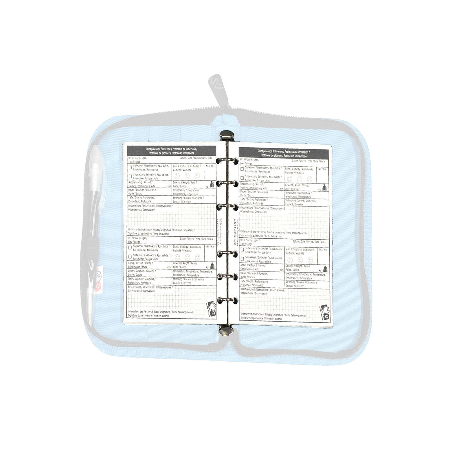 IQ Logbook M - Diario Immersioni Subacquee Con Custodia - Foto 4