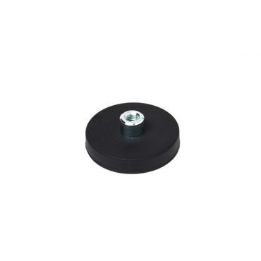 GUMMIERTES MAGNET SYSTEM 43x6 mm BUCHSE UND INNENGEWINDE M4 GEWINDE BUCHSE GUMMIERTES MAGNET SYSTEM 43x6 mm BUCHSE UND INNENGEWINDE M4 GEWINDE BUCHSE