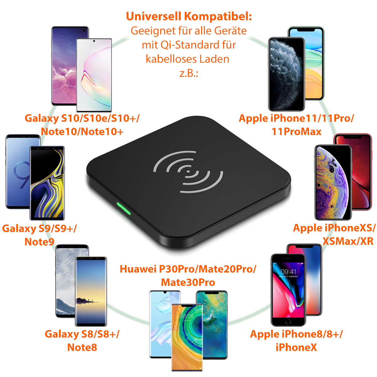 ladegerät iphone 11 kabellos