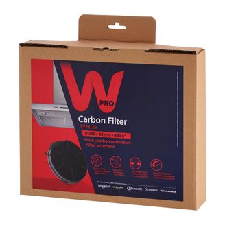Wpro Antibakterieller Aktivkohlefilter CHF289, 484000008576, Typ 28