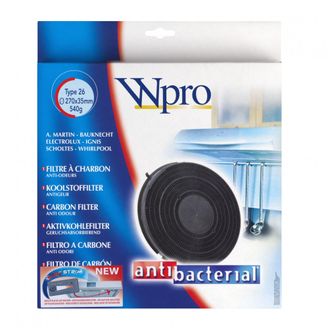 Wpro Antibakterieller Aktivkohlefilter FAC269, 481281718528, Typ 26 484000008789
