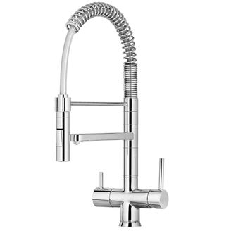 3 Wege Luxus Wasserhahn Pullyflex Chrom