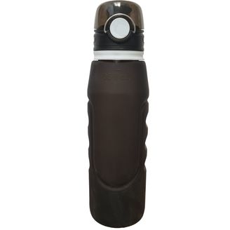 Outdoor Silikon Trinkflasche Water Vitalis Schwarz 1L mit Filtration