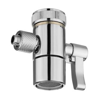 Wasserhahn Anschluss Umschaltventil mit Metallhebel für 3/8" Schläuche