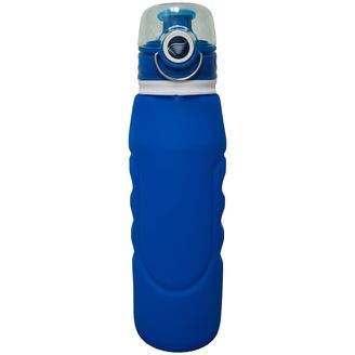 Outdoor Silikon Trinkflasche Water Vitalis Blau 1L mit Filtration