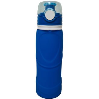 Outdoor Silikon Trinkflasche Water Vitalis Blau 0,75L mit Filtration