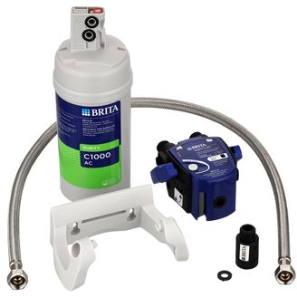 Wasserfilter Set 2 Brita PURITY C1000 AC 1002063 gegen PFAS mit Anschlusszubehör