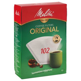 Melitta Filtertüten Größe 102 weiß 80 Stück