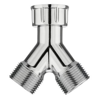 Filtronix Y Verteiler Messing verchromt 3/4 Zoll