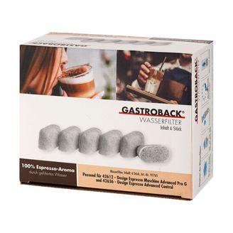 Gastroback 6 Wasserfilter 97765 für Design Espresso Advanced