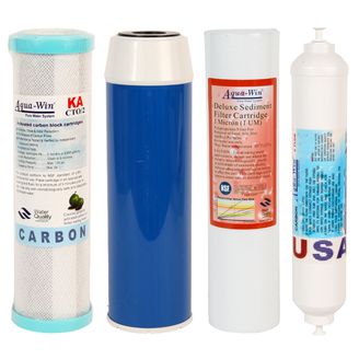 Ersatzfilter-Set für Umkehr Osmose Anlagen 4 Teilig