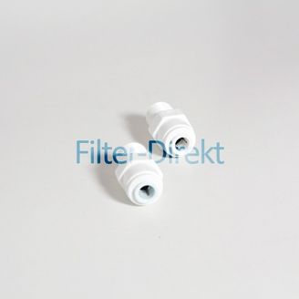 2 Wasserfilter Verbinder Fittinge 1/4 Zoll zum Stecken