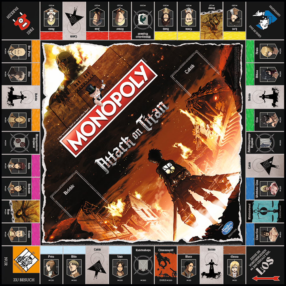 Attack On Titan Monopoly Deutsch