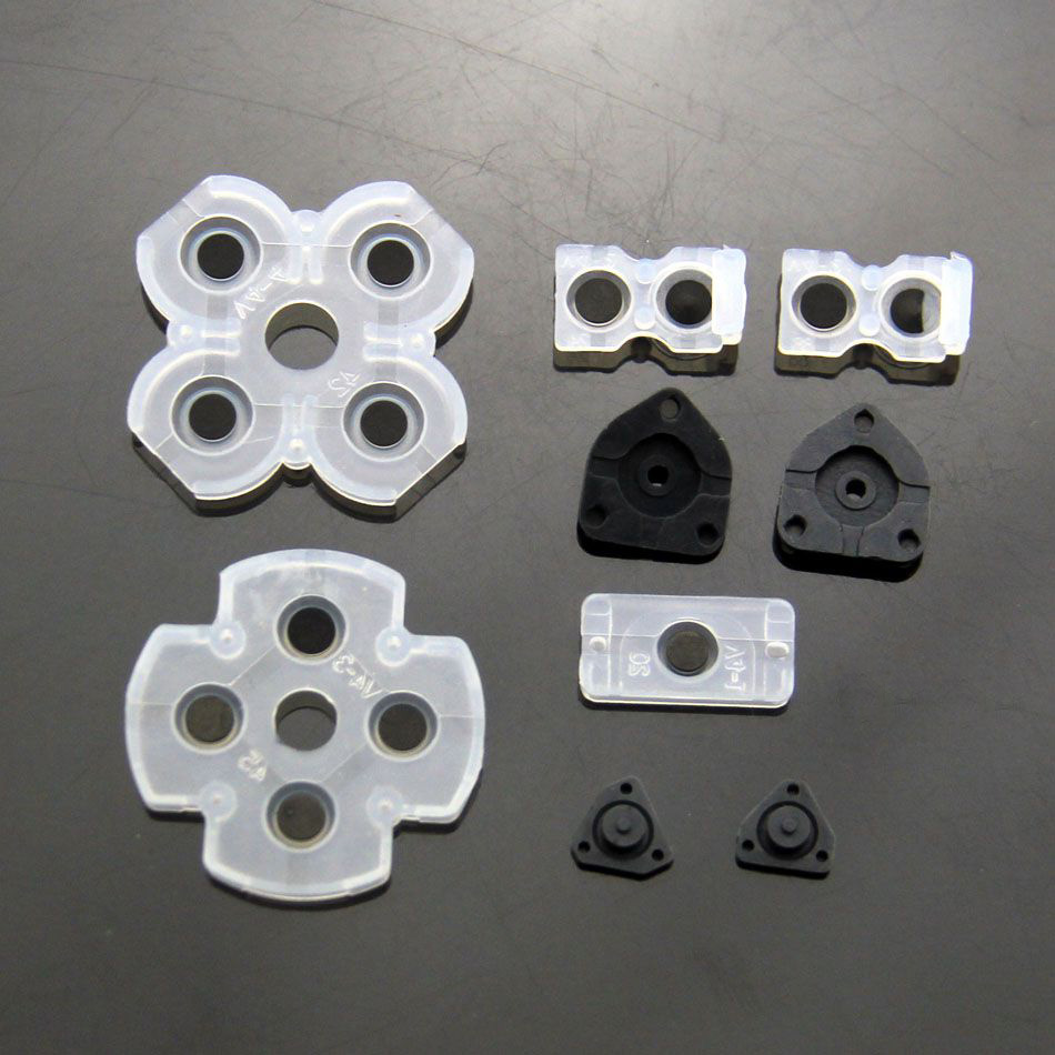 Gummi Matte Pads Rubber Set für Playstation 4 / PS4 Controller JDM001