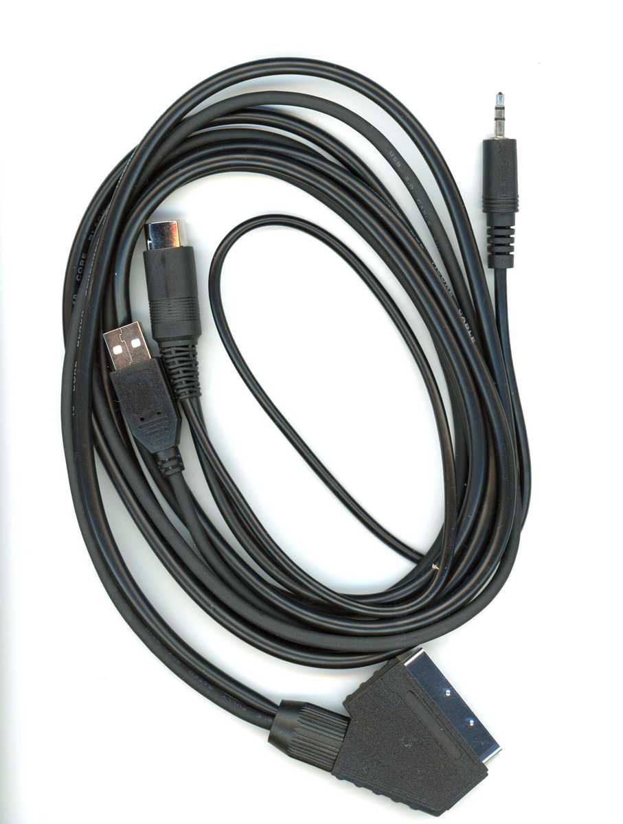 AMSTRAD CPC 6128 TV CONNECTION KIT - PSU ADAPTERS & RGB SCART CABLE