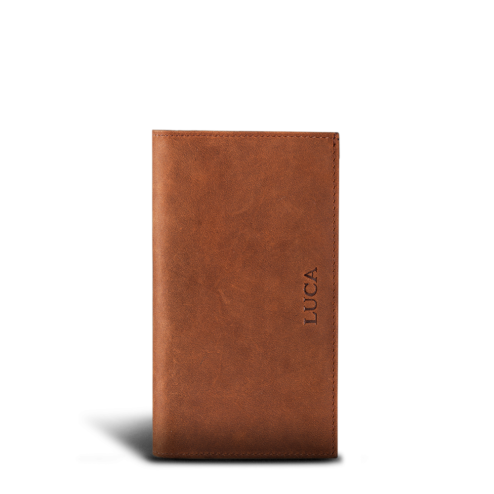 LUCA iPhone Plus & Max Etui - Nubuk Antique Brown 2