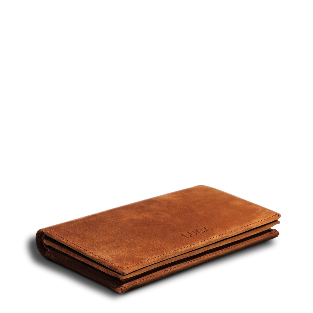 LUCA iPhone Plus & Max Etui - Nubuk Antique Brown 5