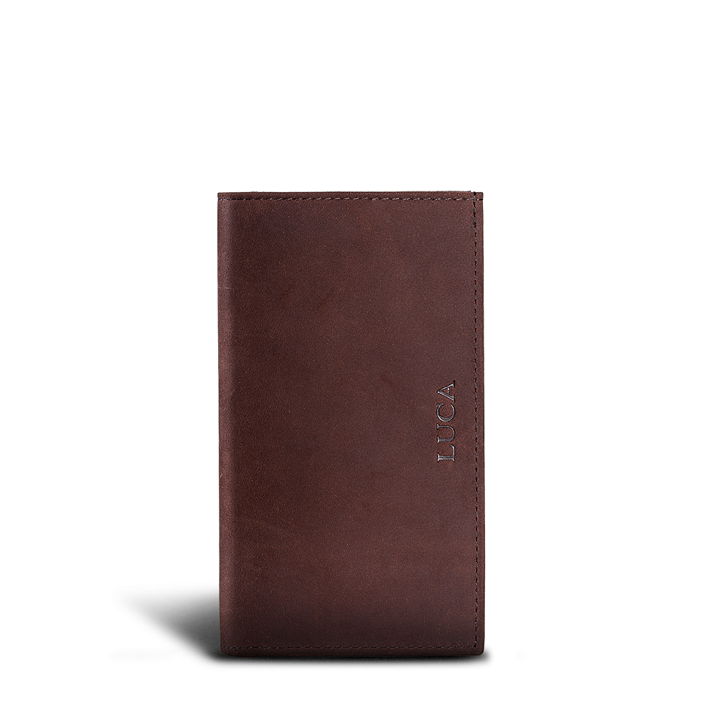 LUCA iPhone Plus & Max Etui - Nubuk Vintage Choco 2