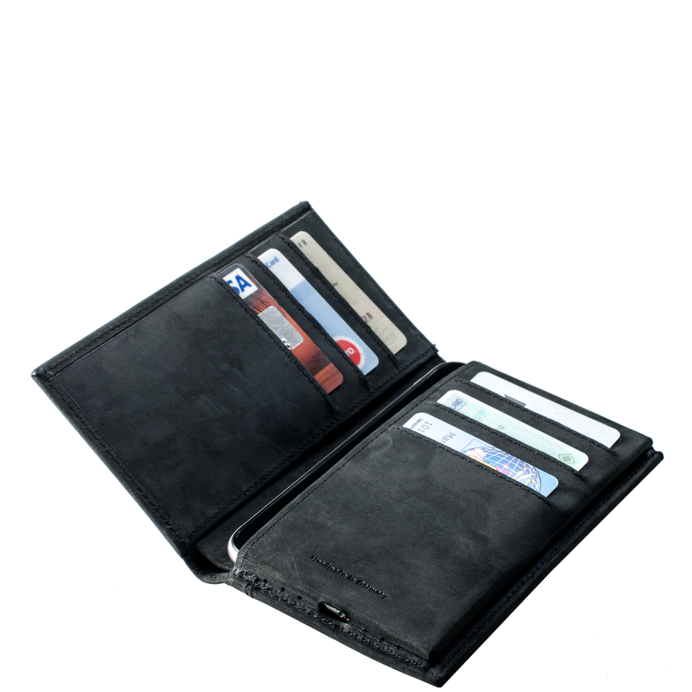 LUCA iPhone 6 wallet - nubuck black 5