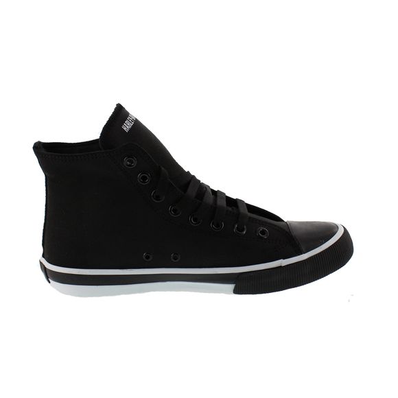 HARLEY DAVIDSON Men High Top Sneaker BAXTER D93341 black white HARLEY DAVIDSON Men High Top Sneaker BAXTER D93341 black white