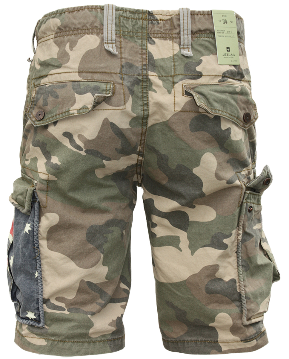 JET LAG Men's Cargo Shorts Camouflage With USA, UK Or Australia Flag | eBay