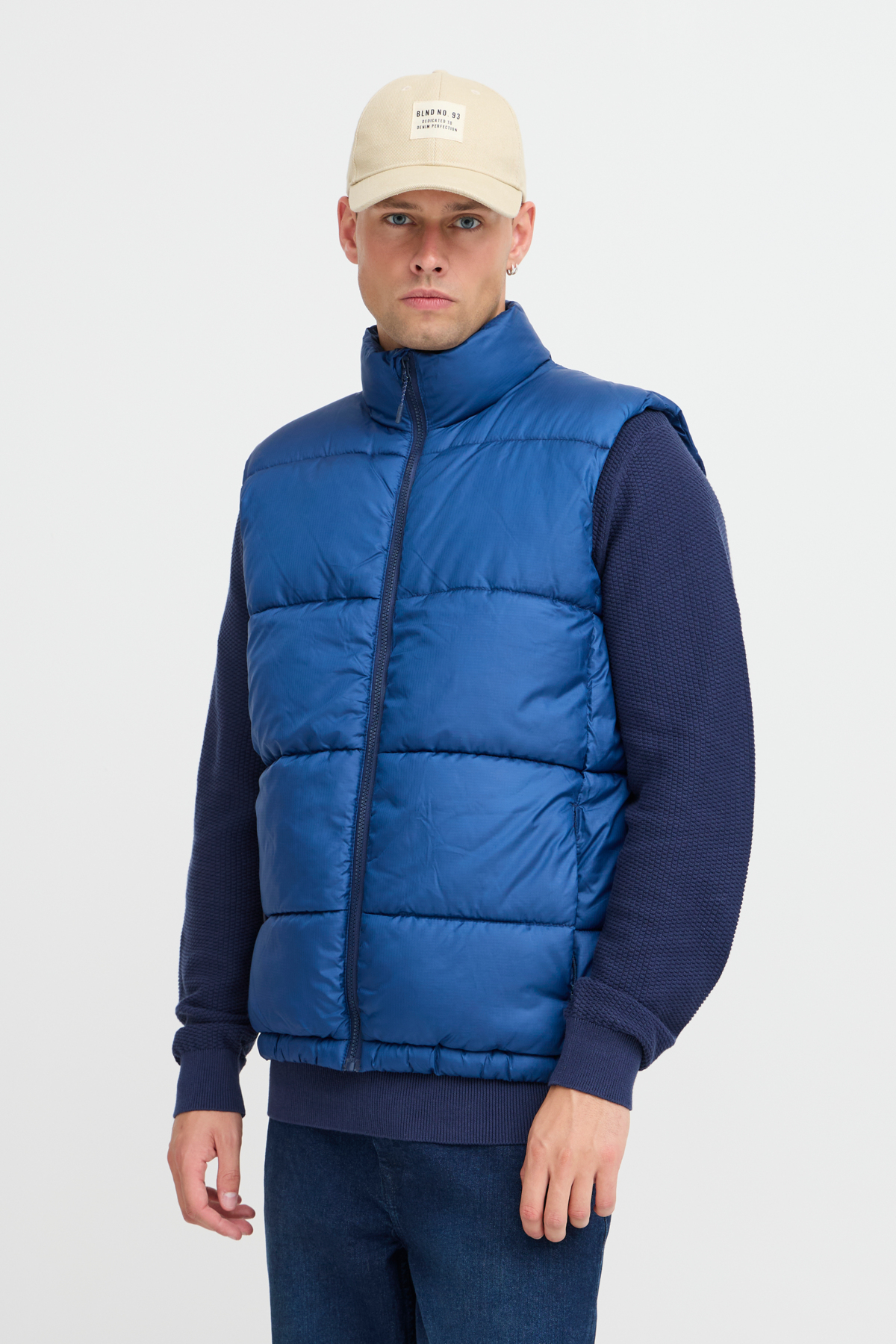 Blend Gilet Uomo Senza Maniche In Nylon - Con Cerniera, Lavabile In Lavatrice - 2