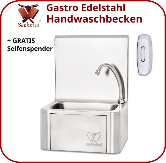 ulsonix Mobiele wastafel - 65 L - met zeepdispenser en papierhouder