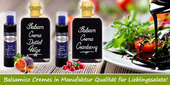 Hochwertige Balsam Crema Spezialitäten in vielen Sorten 