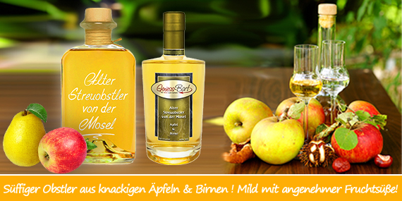Alter Streuobstler mild und harmonisch mit dem Duft vollreifer Äpfel und saftiger Birnen 