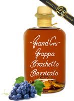Grand Cru Grappa Brachetto Barricato Riserva 18 Mon. Barrique gereift 42%Vol