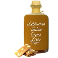 Lebkuchen Sahnecreme Likör Weihnachtslikör 18% Vol