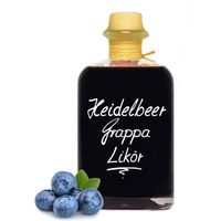 Heidelbeer Grappa Likör - Likörspezialität aus Italien 25% Vol