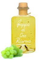 Grappa di Oro Riserva Barrique 1L mit Blattgold sehr mild 40% Vol.