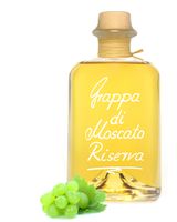 Grappa di Moscato Riserva holzfaßgereift - aromatisch & sehr mild 40% Vol.