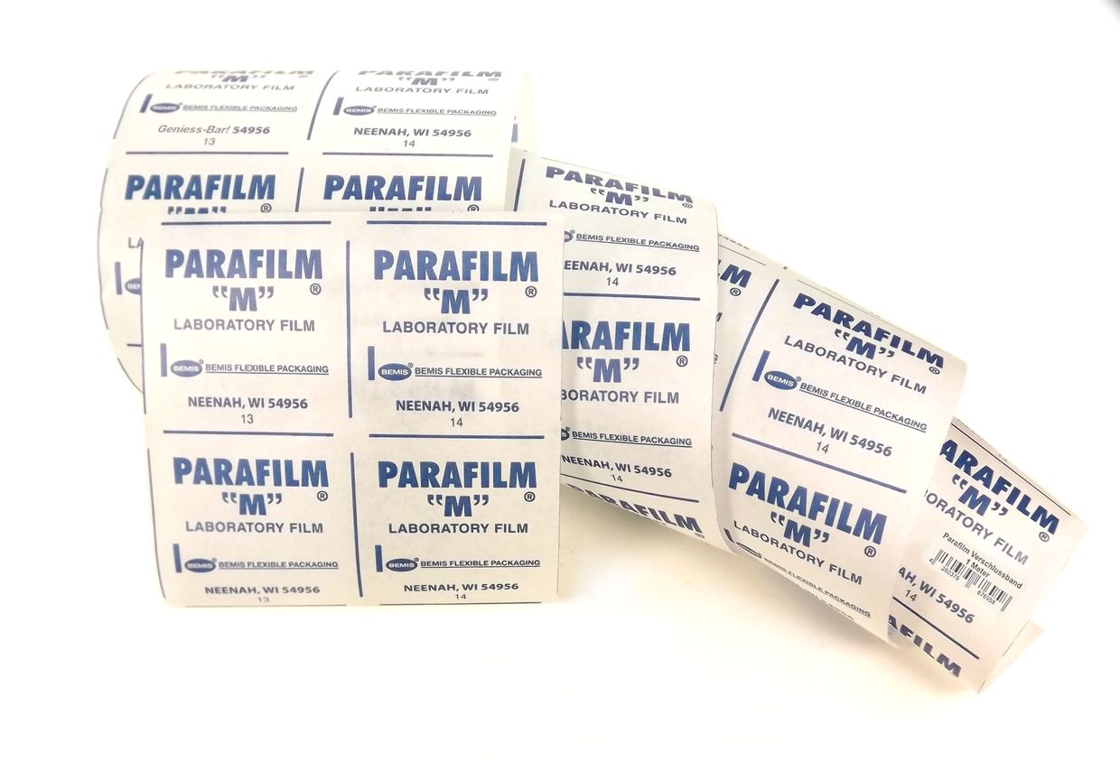 Produktbild von Slkfactory Parafilm M Extraband – 10x5 Cm, Extrem Dehnbar – Zum Verschließen Von Flaschen & Behältern (15/35/50/70 Stück Oder Meterware)