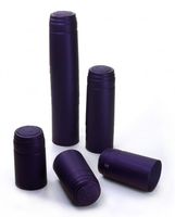 Schrumpfkapsel Saphir blau seidenmatt Flaschenkapsel mit Siegel Schrumpfkapsel Saphir blau seidenmatt Flaschenkapsel mit Siegel