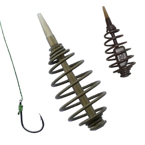 Soytich Futterkorb - Feedermangler Per Carpe Con 10 Finali E Ami - Cestello Esca Da Pesca 4 Cm