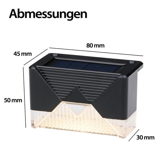 4 x GRUNDIG Solarlampe Licht-Sensor für den Außeneinsatz # 1211