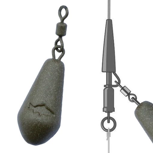 90 Stück Safety Lead Clip Tail Rubber Carp FG#1 Größe 8 Quick Change Wirbel