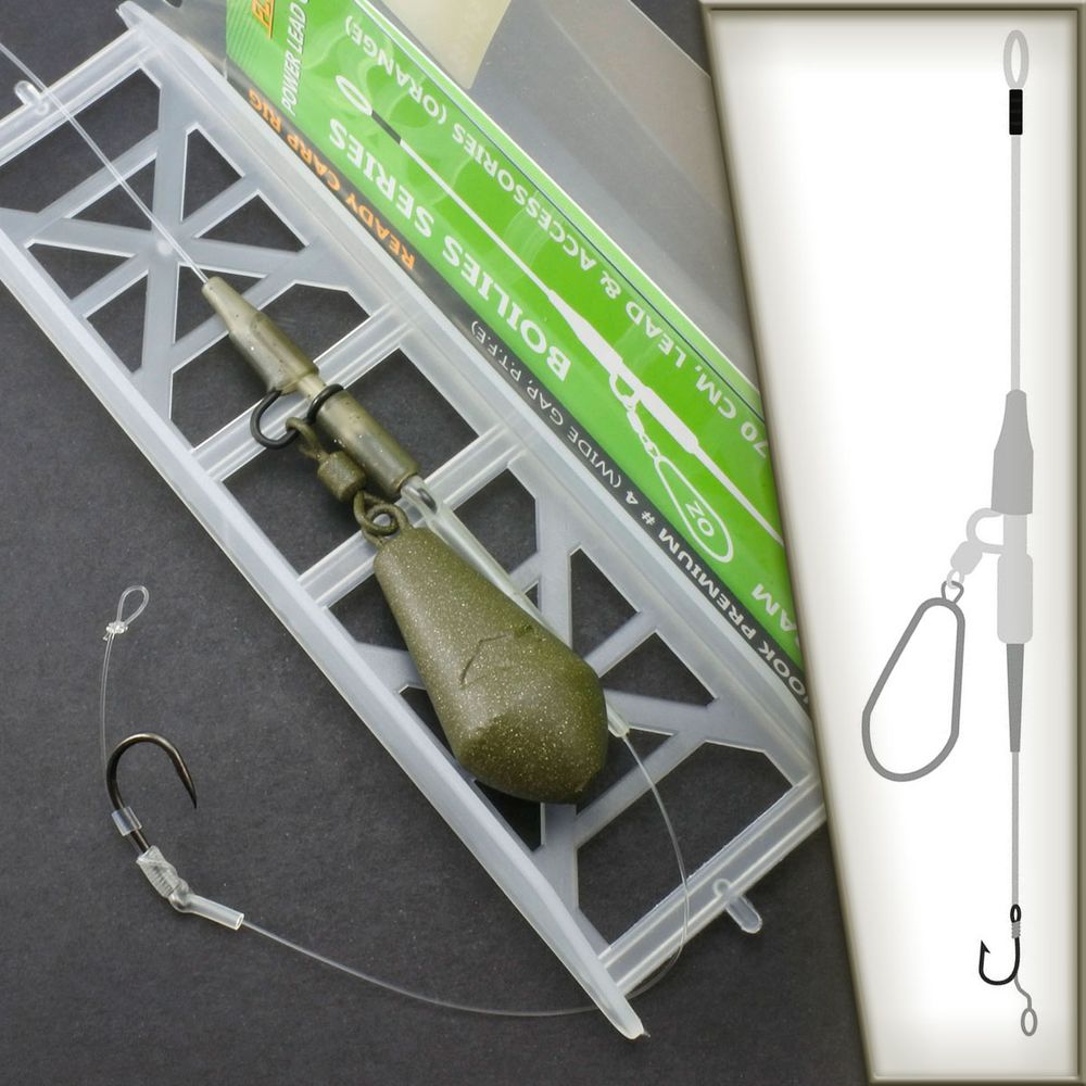 POWER LEAD CLIP LifeORANGE Karpfen Montage CR52 Carp Rig