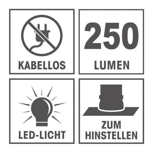 Multifunktions-Lampe von DUNLOP mit Batteriestatusanzeige, COB und SMD LED's # 1413