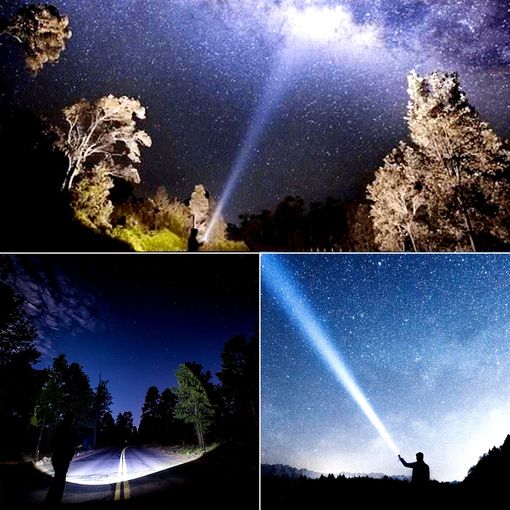 Security Baseballschläger LED-Taschenlampe mit Front- & Seitenbeleuchtung # 1357