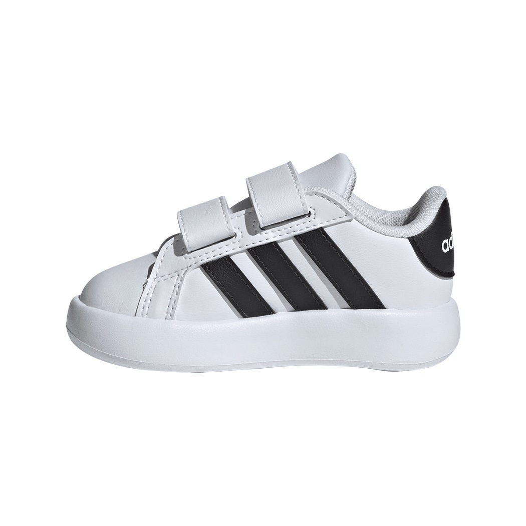 adidas Grand Court 2.0 Babyschuhe Klettverschluss weiB schwarz