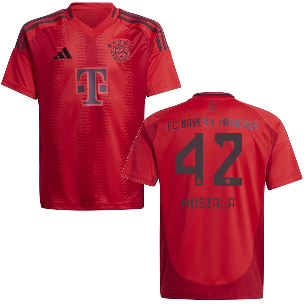 Paket Adidas Fc Bayern M Nchen Heimtrikot Kinder Rot Musiala Fussballgott