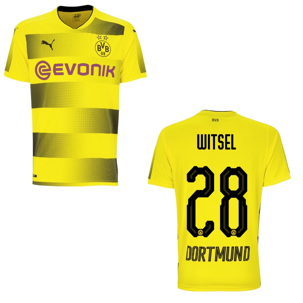 Puma BVB Borussia Dortmund Heimtrikot 2017/2018 gelb mit Flock Bundesliga Borussia Dortmund