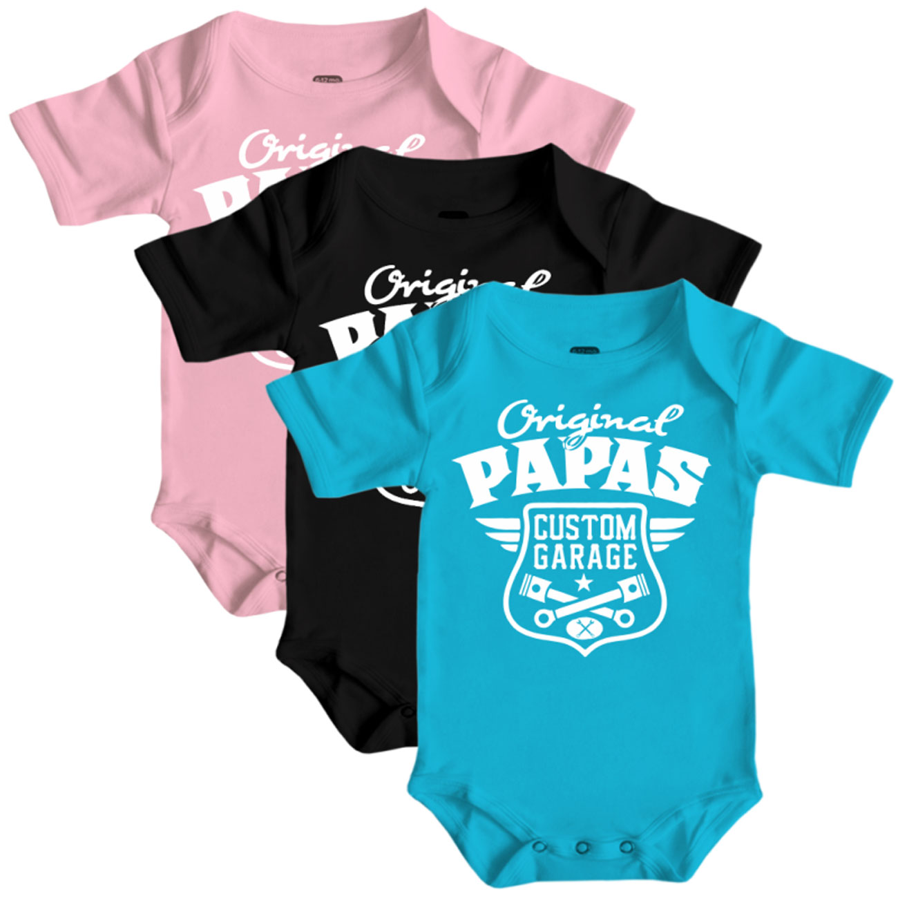 Spass Kostet Baby Body Strampler kurz Original Papas Garage