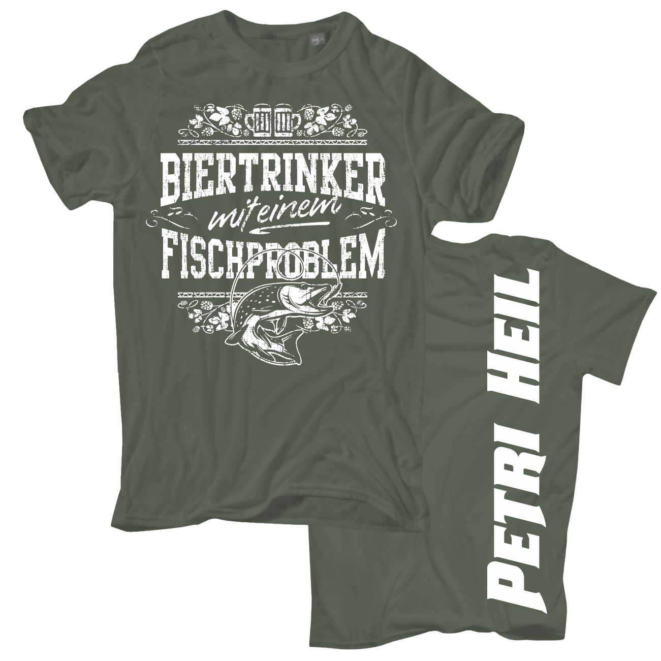 Spass Kostet Männer T-Shirt Biertrinker mit einem Fischproblem S bis XXL