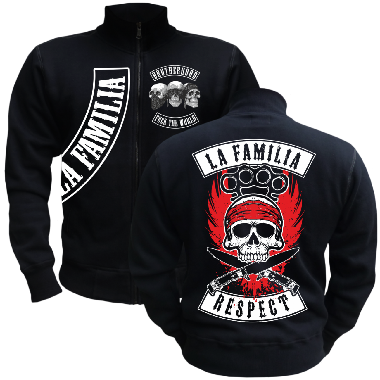 Girls T-Shirt La Familia FCK Fuck With One Crime Criminal Oldschool - Foto 3